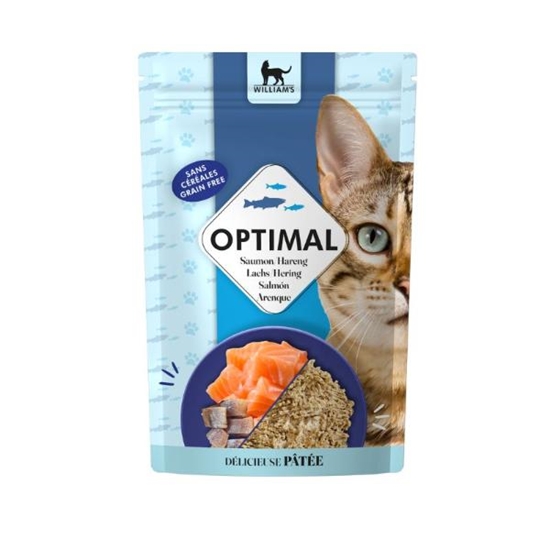 Picture of Williams Optimal Cat Salmon & Herring Pate Pouch 85gr